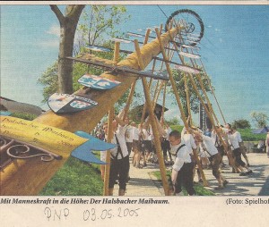 Maibaumtafeln Halsbach 2005